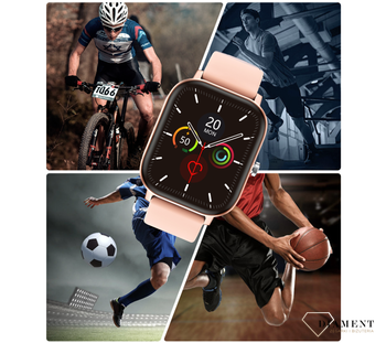 Smartwatch Rubicon 'Różowy Smartwatch' RNCE67 różówy ⌚✓ Bluetooth ✓ (6).png